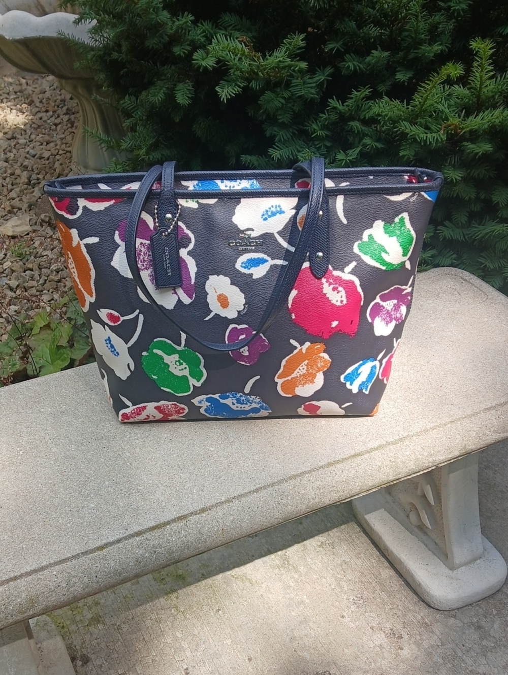 Coach Dalia Wildflower City Zip Tote